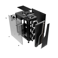 游戲風暴 雷霆T5 多種彩燈模式支持ATX M-ATX ITX主板/長顯卡機箱 昆明電腦批發(fā)