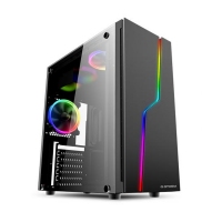 游戲風暴 雷霆T5 多種彩燈模式支持ATX M-ATX ITX主板/長顯卡機箱 昆明電腦批發(fā)