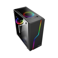 游戲風暴 雷霆T5 多種彩燈模式支持ATX M-ATX ITX主板/長顯卡機箱 昆明電腦批發(fā)