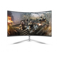 AOC C32V1Q/WS 31.5英寸曲面顯示屏1080P全高清 愛眼不閃屏電競游戲液晶電腦顯示器 白色