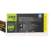 三段式電源600MAX額定380W智能靜音防過(guò)載臺(tái)式機(jī)主機(jī)電源 云南電腦批發(fā)