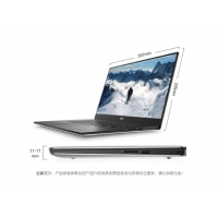戴爾（Dell） XPS15 15.6英寸輕薄窄邊框設計師筆記本電腦(i7-8750H 8G 128GSSD 1T GTX1050Ti MaxQ 4G獨顯)銀