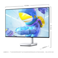 戴爾（DELL） S2718D 27英寸纖薄四面窄邊框2K高分辨率HDR 背光不閃IPS屏顯示器 銀色