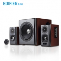 漫步者（EDIFIER） 漫步者電視音響 全木質(zhì)立體聲藍(lán)牙4.0客廳內(nèi)置功放音箱S201 
