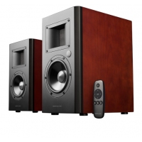 漫步者（EDIFIER）AIRPULSE A200 立體聲有源書架音箱 音響 電腦音箱 電視音響 櫻桃紅