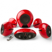 漫步者（EDIFIER）E255 新一代電視/客廳音響/家庭影院—全數(shù)字解碼5.1音響系統(tǒng) 電腦音箱 電視音響 紅色