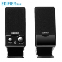 漫步者（EDIFIER） 漫步者多媒體電腦2.0聲道音箱usb接口迷你便攜式音響R10U 黑色