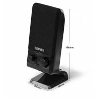 漫步者（EDIFIER） 漫步者多媒體電腦2.0聲道音箱usb接口迷你便攜式音響R10U 黑色