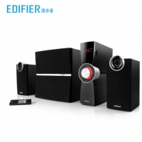 漫步者（EDIFIER） 漫步者C2X 電腦音箱 家用臺(tái)式有源音響 外置功放 黑色