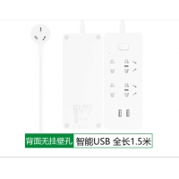 公牛UUA插座usb插座充電插排插線板接線板能家用電源轉(zhuǎn)換器1.5米 (全長(zhǎng)1.5米)