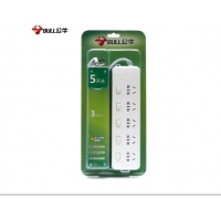 公牛（BULL）GN-312 插座/插線板/插排/排插/接線板/拖線板 5位分控全長3米 超功率保護插座