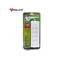 Bull公牛正品插座超功率強化多功能智能多孔大插排帶過載保護電源排插接線板插板插線板拖線板 5米10插位