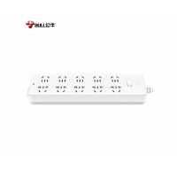 Bull公牛正品插座超功率強化多功能智能多孔大插排帶過載保護電源排插接線板插板插線板拖線板 5米10插位