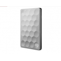 希捷（Seagate）Ultra slim睿致1T/2T移動(dòng)硬盤2.5英寸 9.6mm USB3.0 1T （STEH1000300）銀色 標(biāo)配送防震包