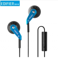 漫步者（EDIFIER） H185P手機耳機耳塞式入耳式耳麥通用重低音男女生電腦耳機跑步有線耳機
