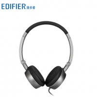 漫步者（Edifier） H690輕便折疊電腦手機(jī)頭戴式重低音立體聲耳機(jī) 鐵灰色 