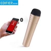 漫步者（EDIFIER） MF500car車載無線藍(lán)牙K歌麥克風(fēng)KTV話筒直播 金色