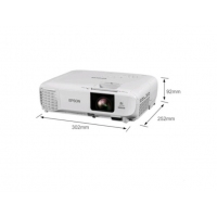 愛普生（EPSON）投影儀辦公家用教學(xué)培訓(xùn)投影機(jī) CB-X39 3500流明 X39（3500流明） 標(biāo)配+1米吊架+10米VGA線+100英寸幕布