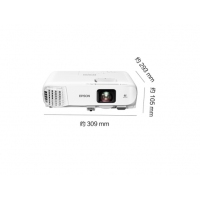 愛普生（EPSON）CB-2042 投影儀 投影機 商用 辦公 會議 (4400流明 雙HDMI接口 支持手機同步 免費上門安裝)
