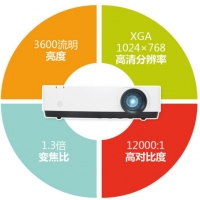 索尼（SONY） EX450 投影儀 高清商務 辦公家用教學投影機 3600流明 