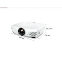 愛(ài)普生（EPSON）投影儀家用3D高清1080p家庭影院投影機(jī) CH-TW8300(高對(duì)比度 1080P) 標(biāo)配+經(jīng)科100英寸高清窄邊畫(huà)框幕