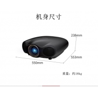 愛普生（EPSON）投影儀 家用1080P高清3D家庭影院投影機(jī) CH-LS10500(1500流明) 標(biāo)配+133英寸白軟畫框幕