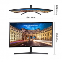 三星（SAMSUNG）27英寸1800R曲面 廣視角微邊框 HDMI高清接口 電腦液晶顯示器 （C27F396FHC）