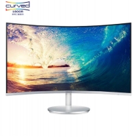 三星（SAMSUNG）27英寸 1800R曲面旗艦窄邊框 HDMI/DP高清接口 電腦顯示器 C27F591FDC（內(nèi)置音箱）