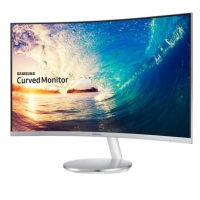三星（SAMSUNG）27英寸 1800R曲面旗艦窄邊框 HDMI/DP高清接口 電腦顯示器 C27F591FDC（內(nèi)置音箱）