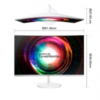 三星（SAMSUNG）27英寸2K/QHD高分 1800R曲率量子點(diǎn)技術(shù) HDMI/DP全高清接口 電腦顯示器（C27H711QEC）