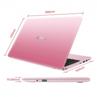華碩（ASUS） 思聰本E203NA 11.6英寸多彩輕薄便攜筆記本電腦 商務(wù)辦公手提上網(wǎng)本 粉色/N3350處理器/4G/128G固態(tài)硬盤