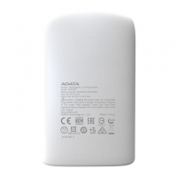 ADATA/威剛 P10050V 10050M毫安充電寶手機移動電源雙USB接口 帶LED照明功能 白色