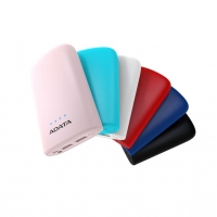 ADATA/威剛 P10050V 10050M毫安充電寶手機(jī)移動電源雙USB接口 帶LED照明功能 黑色