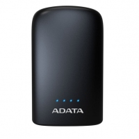 ADATA/威剛 P10050V 10050M毫安充電寶手機(jī)移動電源雙USB接口 帶LED照明功能 黑色
