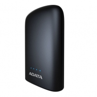 ADATA/威剛 P10050V 10050M毫安充電寶手機(jī)移動電源雙USB接口 帶LED照明功能 黑色