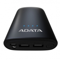 ADATA/威剛 P10050V 10050M毫安充電寶手機(jī)移動電源雙USB接口 帶LED照明功能 黑色
