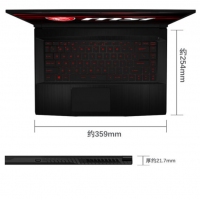 微星(msi)GF63 8RC-004CN 15.6英寸輕薄窄邊框游戲本筆記本電腦(i7-8750H 8G 1T+128G SSD GTX1050 4G獨顯 IPS等級 黑)