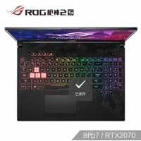 ROG 槍神2s 15.6英寸 144Hz 3ms防炫光霧面屏游戲筆記本電腦 槍神2s 8代i7/RTX2070 144Hz 3ms 72% 16G 256G+1T