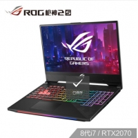 ROG 槍神2s 15.6英寸 144Hz 3ms防炫光霧面屏游戲筆記本電腦 槍神2s 8代i7/RTX2070 144Hz 3ms 72% 16G 256G+1T