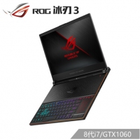 ROG 冰刃3 15.6英寸 144Hz 3ms窄邊框輕薄游戲筆記本電腦 冰刃3 8代 i7/GTX1060 144Hz 3ms/16G/512G