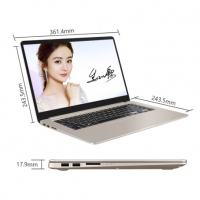 華碩(ASUS) 靈耀S5100UN8250 15.6英寸輕薄筆記本電腦(i5-8250U 4G 1T MX150 2G IPS)金色(S5100)