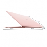 華為(HUAWEI) MateBook X 13英寸超輕薄微邊框筆記本(i5-7200 8G 256G 拓展塢 2K屏 指紋 office 集顯)玫瑰金