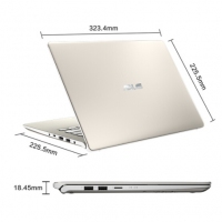 華碩(ASUS) 靈耀S S4300FN8265 2代 14英寸三面微邊超輕薄筆記本電腦(i5-8265U 8G 512GSSD MX150 2G IPS)金(S4300)