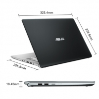 華碩(ASUS) 靈耀S 2代 S4300FN8265 14英寸三面微邊超輕薄筆記本電腦(i5-8265U 8G 512GSSD MX150 2G IPS)灰(S4300)