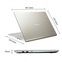 華碩(ASUS) 靈耀S 2代 S5300FN8265 15.6英寸三面微邊商務(wù)輕薄筆記本電腦MX150 2G 金 I5-8265U/8G/512SSD/2G獨(dú)顯