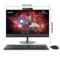 聯(lián)想（Lenovo）AIO 520 致美一體機(jī)臺式電腦23.8英寸（A6-9500 4G 1T 集顯 ）黑