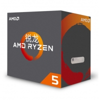 AMD 銳龍 R5-1600 六核12線程銳龍R5臺(tái)式機(jī)電腦盒裝CPU處理器