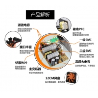 游戲風暴 魅影580 額定400W 臺式機電源 云南電腦批發(fā)