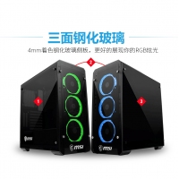 微星MAG PYLON水晶塔電腦ATX中塔豎插側(cè)透主機(jī)箱