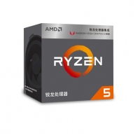 AMD 銳龍5 2400G 處理器 (r5) 4核8線程 搭載Radeon Vega11 Graphic 3.6GHz AM4接口 盒裝CPU 云南電腦批發(fā)